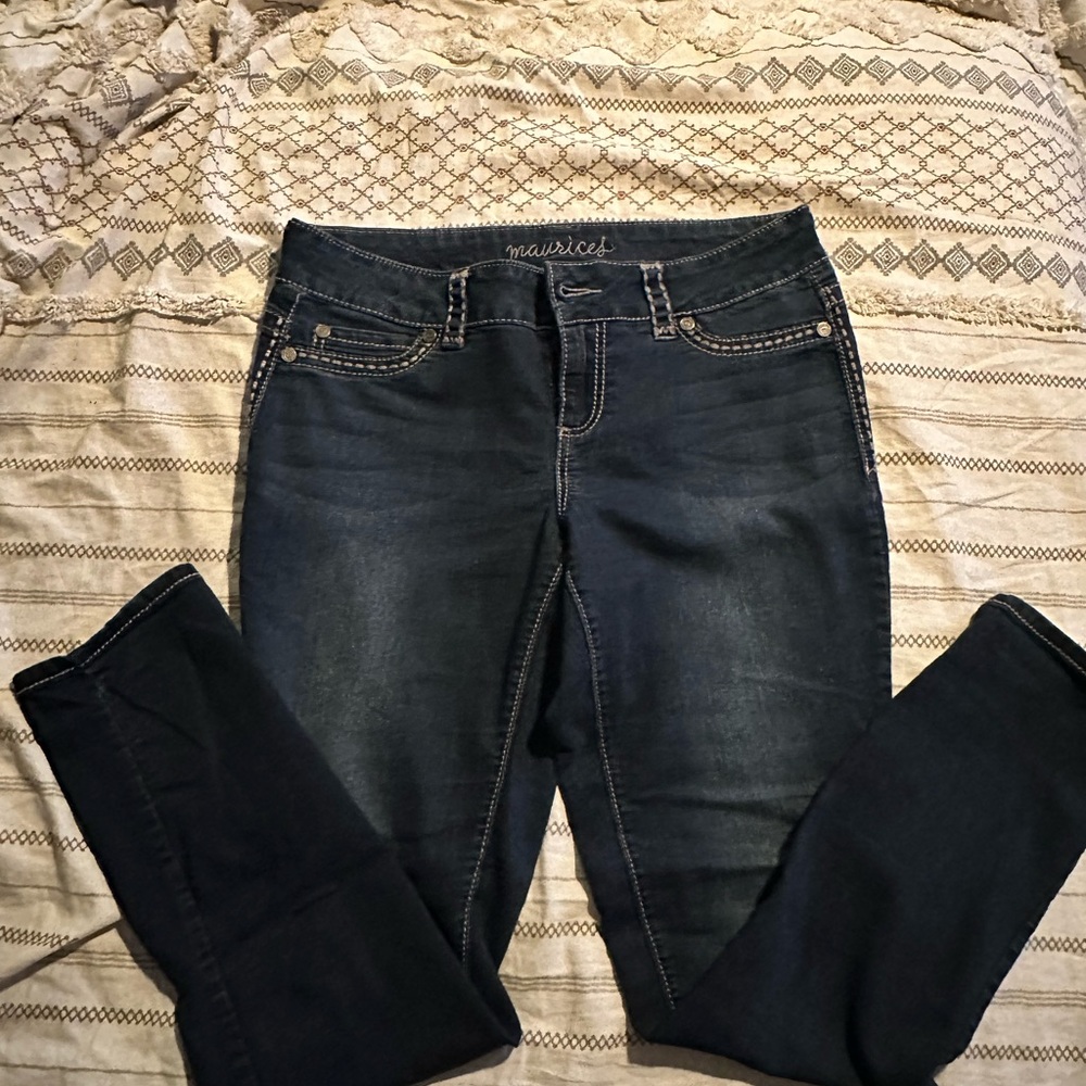 Maurices Blue Skinny Jeans